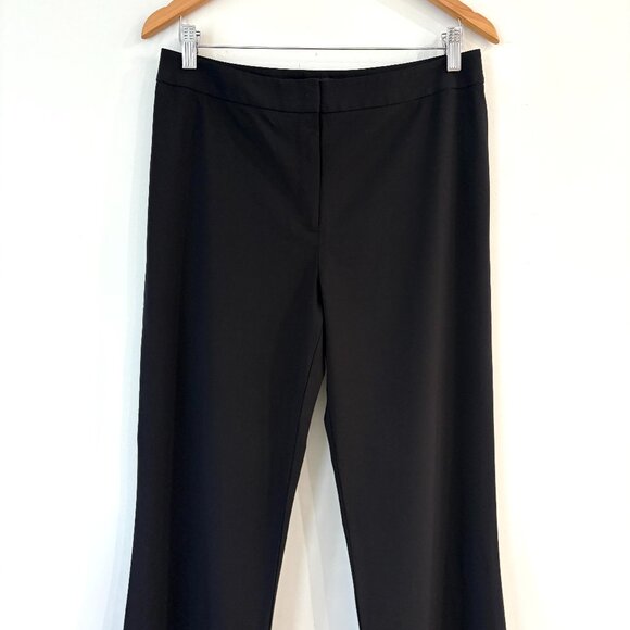 Lafayette 148 Black Tailored Wool Blend Pants Sz 10 Tall Classic Dress Pants - Picture 3 of 9